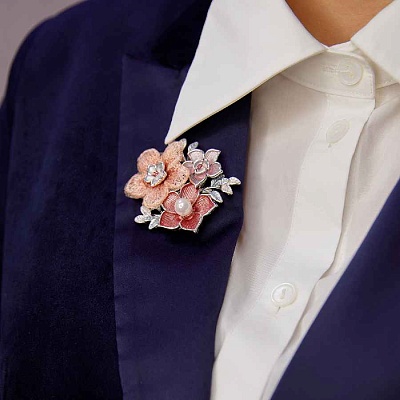 Брошь Букет  Shadore  XZ1442.7 R/S 