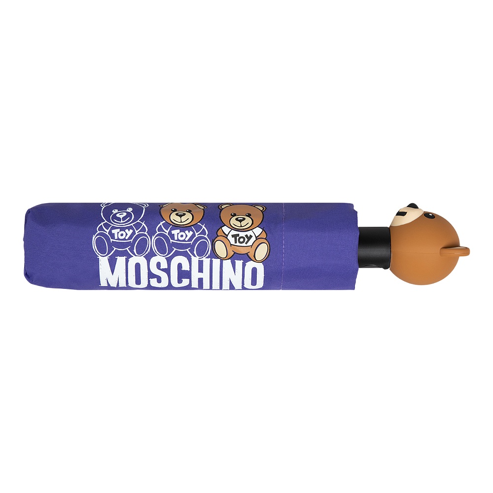 Moschino Зонт складной Scribble bear Violet Арт.: product-3515