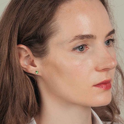 Пусеты  Peridot  Fiora Luna  SWE2127/1 PE S 