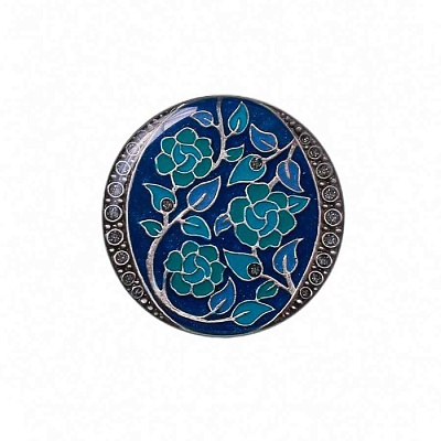 Брошь Цветы F77091-1 BL 