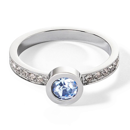 Coeur de Lion Кольцо Light Blue-Silver 18 мм Арт.: 0228/40-0741 56