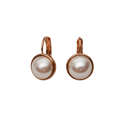 Серьги Cream Pearl A2010PE-E01.12 BR/RG 