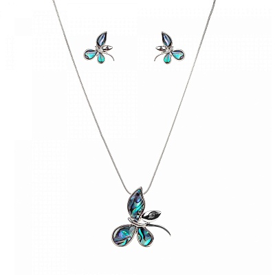 Комплект Бабочки перламутр  Shadore  SAH-32897.18 G/S 