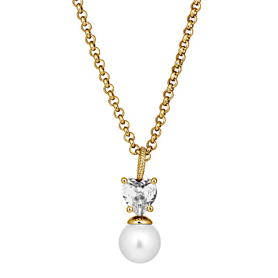 Колье COLUME SG CRYSTAL / WHITE PEARL Dyrberg Kern 480119 480119 