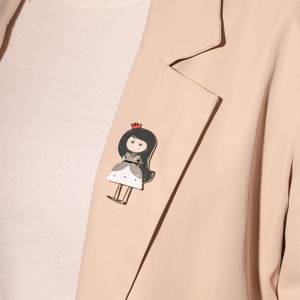 Shadore Брошь Принцесса Арт.: XZ2298.2 BW/S