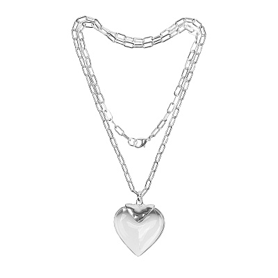 Колье Crystal Heart LN5118 BW/S 