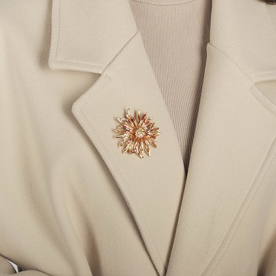 Брошь Астра  Shadore  XZ1060.6 R/G 