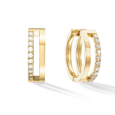 Серьги Crystal-Gold  Coeur de Lion  0136/21-1816 