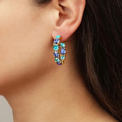 Серьги GRETIA SG AQUA BLUE  Dyrberg Kern  440069 