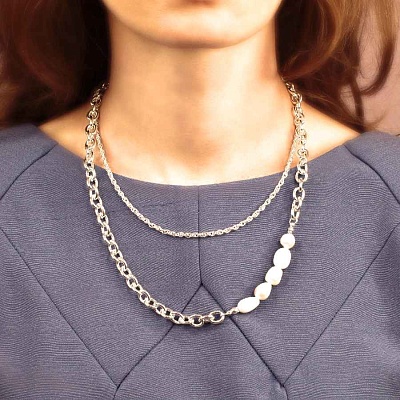 Колье Bella Pearle Сarabiner  Fiore Luna  BL1010/MP S 