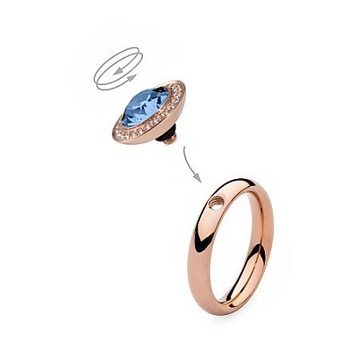 Шарм Tondo Deluxe Sapphire  Qudo  656095 BL/RG 