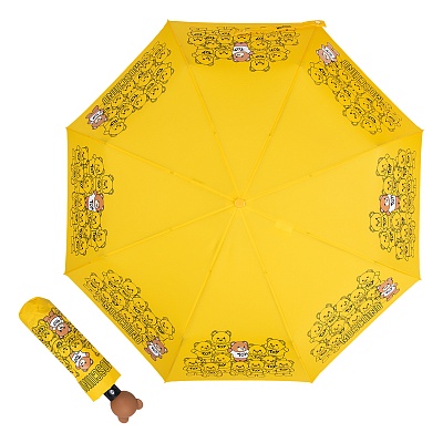Зонт складной Moschino 8422-OCU Bear Crowd Yellow product-3401 