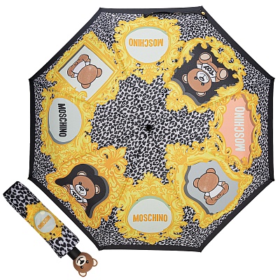 Зонт складной Moschino 8106-OCA Bears in frames Black product-3292 