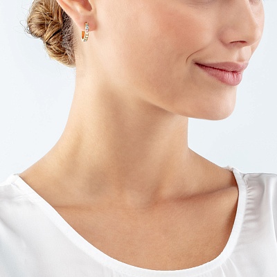 Серьги Multicolour Pastel Gold  Coeur de Lion  0127/21-1590 