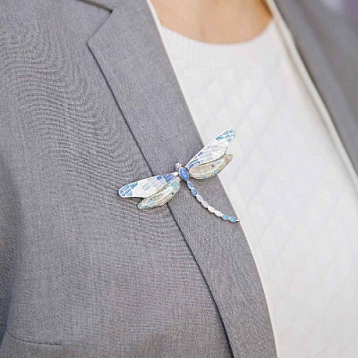 Брошь Стрекоза  Shadore  XZ0417.21 BL/S 