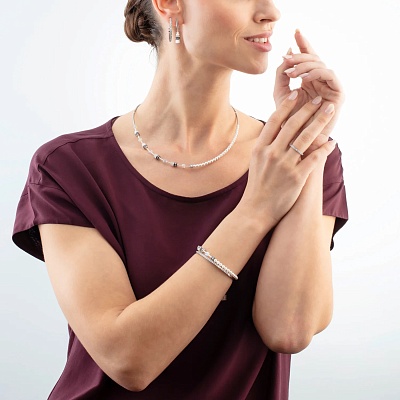 Серьги Hoop Crystal-Silver 30мм  Coeur de Lion  0147/23-1817 