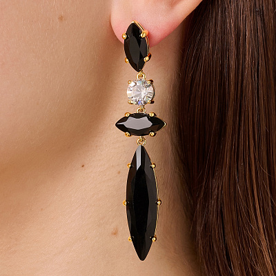 Серьги TENERE SG BLACK_CRYSTAL  Dyrberg Kern  470031 