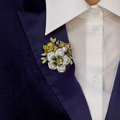 Брошь Букет  Shadore  XZ1442.19 G/G 