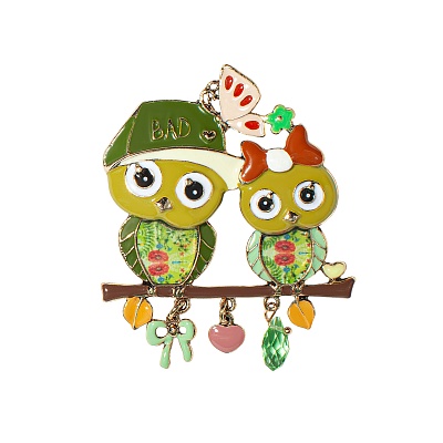 Брошь Совы XZ0531.19 G/G 