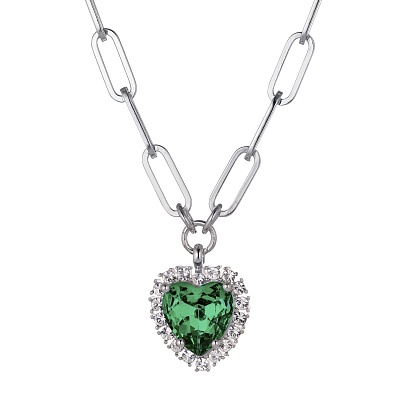Колье SIMONA SS EMERALD GREEN / CRYSTAL 430021 