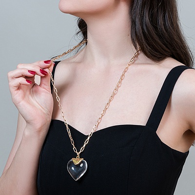 Колье Crystal Heart  Fiore Luna  LN5118 BW/RG 