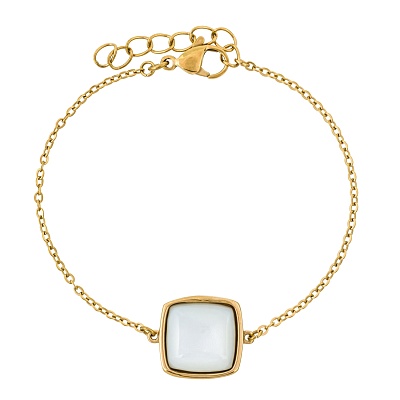 Браслет Куб SHELL WHITE CB02914-2 BW/G 