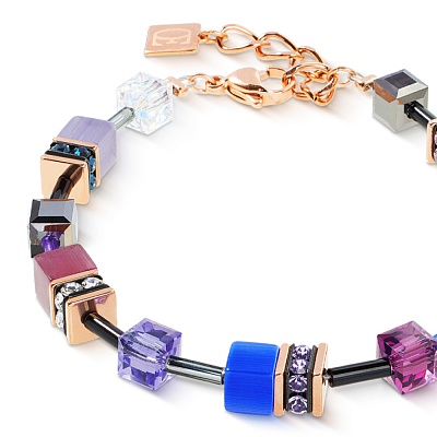 Браслет Purple-Blue  Coeur de Lion  2838/30-0807 