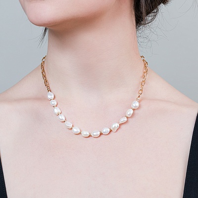 Колье Perle  Fiore Luna  LN5120 BW/RG 