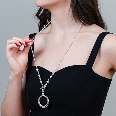 Колье Perle  Fiore Luna  LN5119 BW/S 