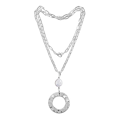 Колье Pearle LN5107 BW/S 