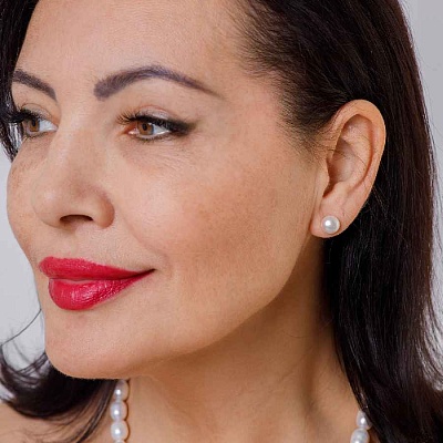 Пусеты Pearle Point  Fiore Luna  AL1004 S 