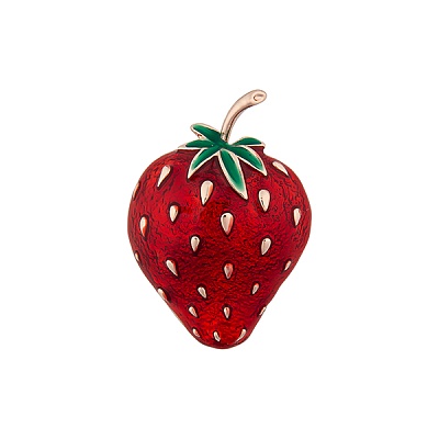 Брошь Клубника XZ2081.7 R/RG 
