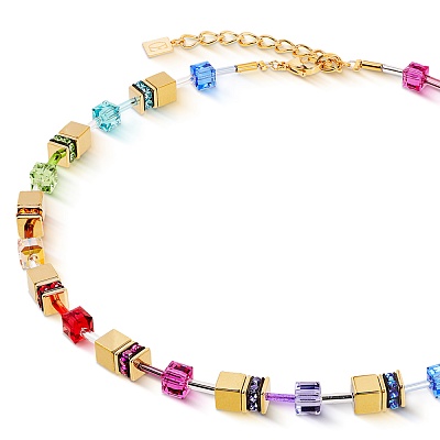 Колье Multicolour Rainbow-Gold  Coeur de Lion  3015/10-1535 