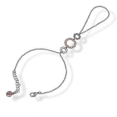 *Браслет "Hand Kiss" *XBC003RS BW/S/RG 