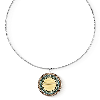 Колье Multicolour Pastel Silver  Coeur de Lion  2037/10-1580 