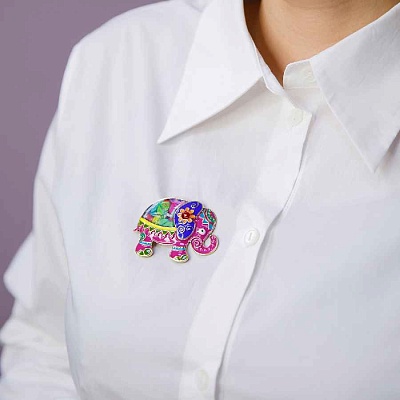 Брошь Слон  Shadore  XZ2293.27 M/G 