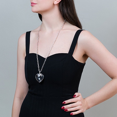 Колье Crystal Heart  Fiore Luna  LN5118 BW/S 