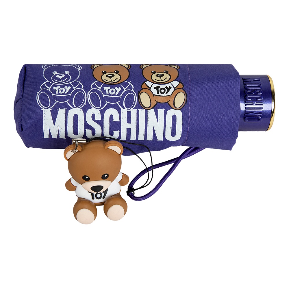 Moschino Зонт складной Bear scribbles Violet Арт.: product-3518