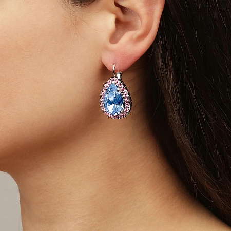 Dyrberg Kern Серьги FIORA SS LIGHT BLUE/ROSE Dyrberg Kern *440067 Арт.: *440067