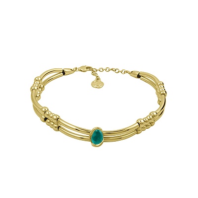 Колье DAILA TURQUESA B230810-12 G/G 