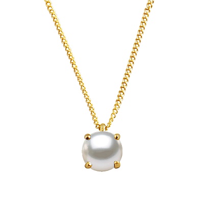 Колье MANNY SG WHITE PEARL 360010 BW/G 