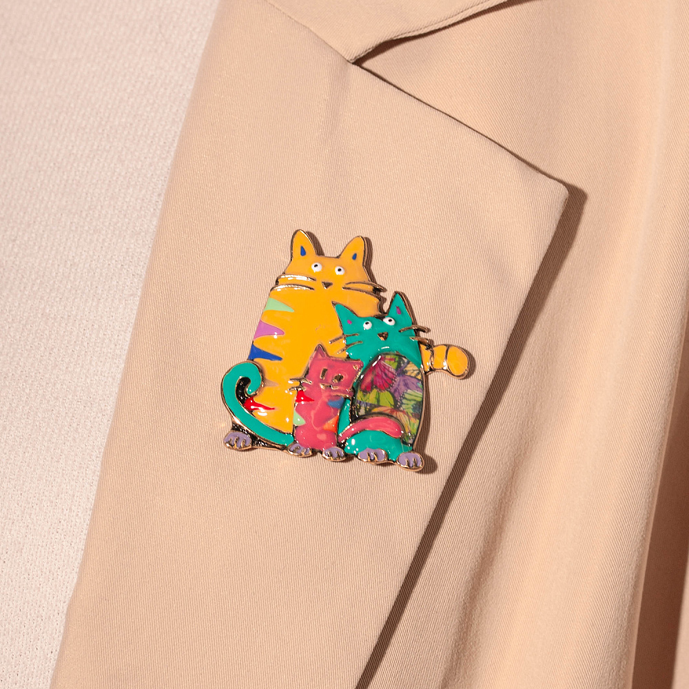 Shadore Брошь Котики Арт.: XZ2051.27 M/G