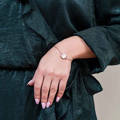 Браслет Сфера SHELL ROSE  Fiore Luna  CB02913-3 R/RG 