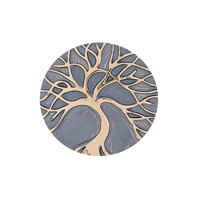 Брошь Дерево XZ1227.2 BW/G 