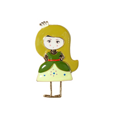 Брошь Принцесса XZ2298.19 G/G 