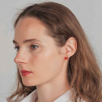 Пусеты  Siam  Fiora Luna  SWE2127/2 SI G 