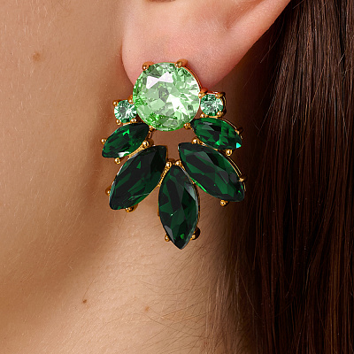 Серьги DRAGO SG GREEN  Dyrberg Kern  470022 