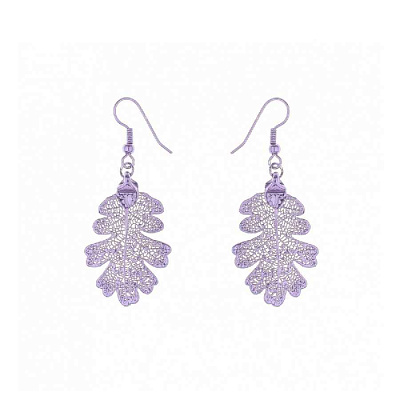 *Серьги Дуб  Ester Bijoux  *LF83C-VIOLET 