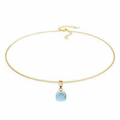 Колье FIRENZE (G) Air Blue Opal 107001/48-4701 