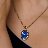 Колье TIVOLA UNICA big (G/P) Royal blue delite 3cm Арт.: 420684